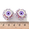 Flower Style Resin Rhinestone Beads CLAY-NH0003-05S-4