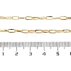 Ion Plating(IP) 304 Stainless Steel Paperclip Chain Necklace for Women X-NJEW-G097-14G-2