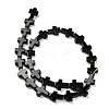 Natural Black Agate(Dyed & Heated) Beads Strands G-I337-A03-02-3