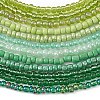 3MM Gradient Color Glass Seed Beaded Choker Necklaces for Women NJEW-JN05875-4
