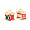 Alloy Enamel Pendants AL-CBA072F-01G-03-2