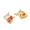 Brass Pave Cubic Zirconia Charms CU-CBA6A75-03G-06-2