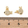 SHEGRACE Brass Micro Pave Cubic Zirconia Pendants XGRQ3D763-488G-3