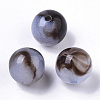 Transparent Crackle Acrylic Beads CACR-N003-04E-04-1
