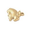304 Stainless Steel Rabbit Pendants STAS-S186-07C-G-2