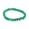 Dyed Natural Jade Beaded Stretch Bracelets BJEW-A117-B-34-2