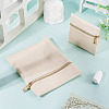 2Pcs 2 Styles Rectangle Square PU Leather Jewelry Gift Zipper Bags ABAG-TADJ0001-01B-4