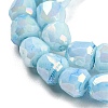Electroplate Glass Beads Strand GLAA-G088-03-01C-4