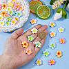 98Pcs 7 Colors Opaque Resin Cabochons RESI-DC0001-50-3