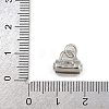 Brass Micro Pave Clear Cubic Zirconia Charms KK-A269-37P-3