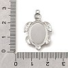304 Stainless Steel Pendant Cabochon Settings STAS-C122-16A-P-3