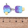 Handmade Polymer Clay Pendants CLAY-Q253-07P-09-3