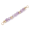 12Pcs 12 Styles Constellation Natural Mixed Stone Faceted Round Beaded Connector Charms PALLOY-JF04686-7