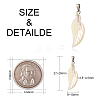 Natural Trochid Shell/Trochus Shell Pendants BSHE-CJC0002-13-2