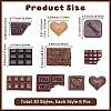 60Pcs 10 Styles Resin Cabochons CRES-BM0001-05-2