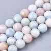 Natural Morganite Beads Strands X-G-S345-8mm-012-1