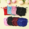 48Pcs 8 Colors Velvet Cloth Drawstring Bags TP-FS0001-01-2