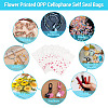 2 Bags Flower Printed OPP Cellophane Self Seal Bags OPC-TADJ0001-01-8