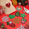 Christmas Theme Computerized Embroidery Polyester Iron On/Sew On Patches DIY-PH0023-25-5