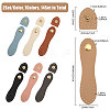 CHGCRAFT 14 Sets 7 Colors Imitation Leather Sew on Purse Lock with Snap Button FIND-CA0008-57-2