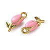 304 Stainless Steel Enamel Pendants STAS-B100-04G-3