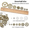 36Pcs 12 Styles Tibetan Style Alloy Steampunk Pendants TIBEP-YW0001-89-2