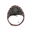 Natural Green Aventurine Retro Finger Rings RJEW-B067-02R-23-3