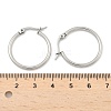 Tarnish Resistant 304 Stainless Steel Hoop Earrings EJEW-F105-10P-5