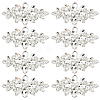 8Pcs Glass Cabochons(Hot Melt Adhesive On The Back) GGLA-FG0001-07B-1