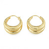 Brass Teardrop Chunky Hoop Earrings for Women EJEW-N011-84-3