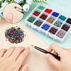  300g 15 Colors Glass Seed Beads SEED-NB0001-30-3