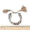 Leopard Print Pattern Polyester Cord Adjustable Bracelets BJEW-B127-01C-3