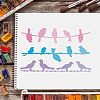 Large Plastic Reusable Drawing Painting Stencils Templates DIY-WH0202-187-6