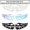 Wings Waterproof Holographic Vinyl Carved Hollow Decal Sticker DIY-FG0001-27-6