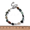 Natural Indian Agate Beaded Bracelets for Women G-P563-07P-20-5