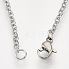 Non-Tarnish 201 Stainless Steel Pendant Necklaces NJEW-T009-JN100-1-40-3