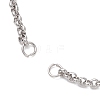 304 Stainless Steel Rolo Chain Bracelet Making AJEW-JB01513-2