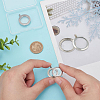3Pcs 3 Styles Stainless Steel Glass Photo Living Memory Floating Locket Pendants STAS-UN0061-54-4