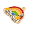 Alloy Enamel Pendants ENAM-M009-01A-G-2