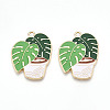 Alloy Enamel Pendants X-FIND-I014-07LG-1
