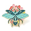 Insect with Flower Enamel Pins JEWB-E033-01G-02-1