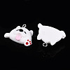 Cartoon Opaque Resin Pendants RESI-G054-01B-P-3