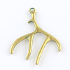 Deer Antler Zinc Alloy Big Pendants X-PALLOY-R065-075-FF-2