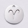 Non-Tarnish 304 Stainless Steel Charms STAS-F246-01B-1