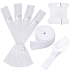 Polyester & Pom Removable Quilt Cover Corner Fasteners Button Straps FIND-CP0003-68-7