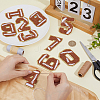 1Bag Sport Theme Number 0~9 Embroidery Cloth Iron on/Sew on Patches PATC-CY0001-65A-3