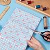 Bowknot & Tartan Pattern Cotton Fabric DIY-WH0890-31B-3