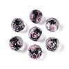 Handmade Foil Lampwork Beads LAMP-T021-33B-1