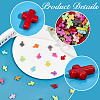 300Pcs Crackle Opaque Acrylic Beads OACR-SP0001-06-6