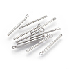 Tarnish Resistant 202 Stainless Steel Pendants STAS-F186-03P-1.5x20mm-2